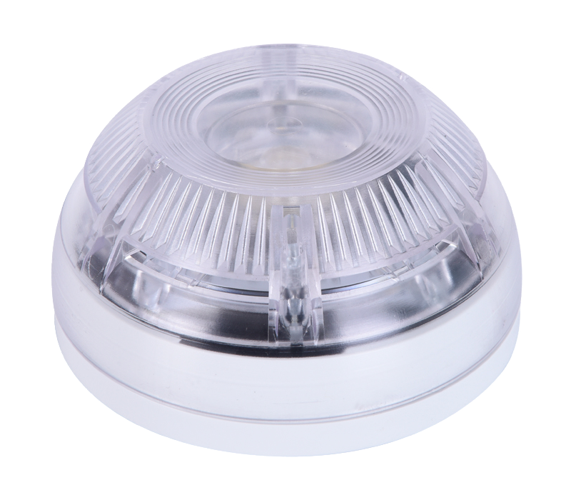 Conventional Fire Alarm Sounder With Strobe, White